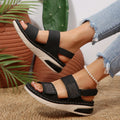Zapatos de Talla Grande para Mujer 36-43, Sandalias de Plataforma con Punta Abierta, Antideslizantes, Casuales, para Playa, Verano 2026