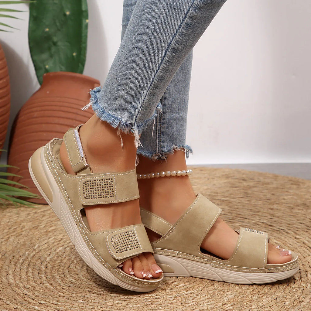Zapatos de Talla Grande para Mujer 36-43, Sandalias de Plataforma con Punta Abierta, Antideslizantes, Casuales, para Playa, Verano 2026