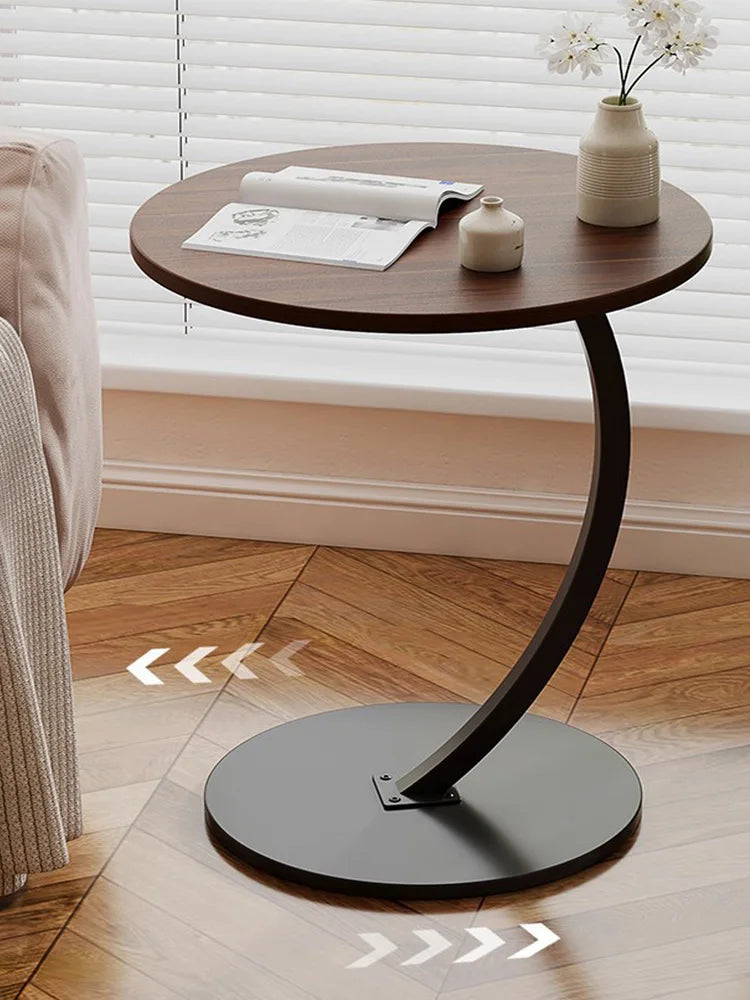 Mesa auxiliar popular / Mesa de centro de estilo minimalista con estante de almacenamiento, mesa auxiliar móvil para sofá, diseño moderno y simple para dormitorio, hotel, balcón, sala de estar.