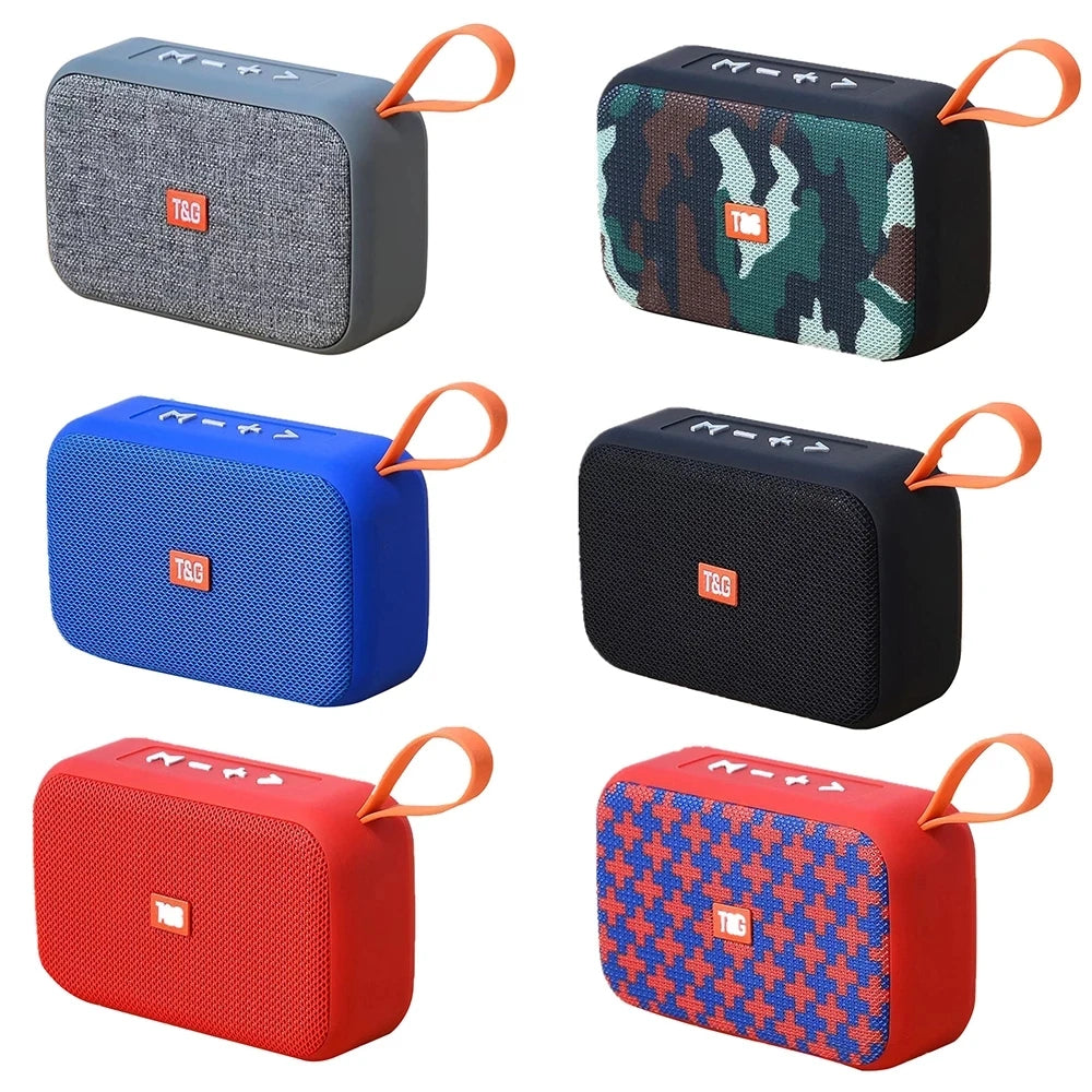 Altavoz Bluetooth inalámbrico portátil para exteriores con subwoofer y radio FM, mini altavoz con entrada auxiliar y reproducción MP3 de sonido potente.