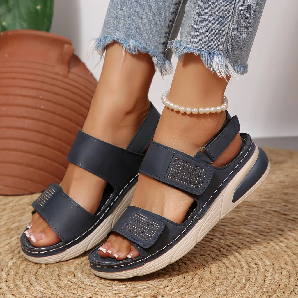 Zapatos de Talla Grande para Mujer 36-43, Sandalias de Plataforma con Punta Abierta, Antideslizantes, Casuales, para Playa, Verano 2026
