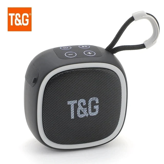 Altavoz Bluetooth inalámbrico portátil para exteriores con subwoofer y radio FM, mini altavoz con entrada auxiliar y reproducción MP3 de sonido potente.