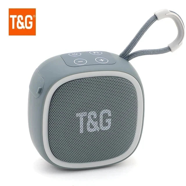 Altavoz Bluetooth inalámbrico portátil para exteriores con subwoofer y radio FM, mini altavoz con entrada auxiliar y reproducción MP3 de sonido potente.