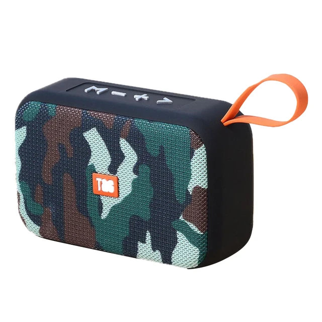 Altavoz Bluetooth inalámbrico portátil para exteriores con subwoofer y radio FM, mini altavoz con entrada auxiliar y reproducción MP3 de sonido potente.