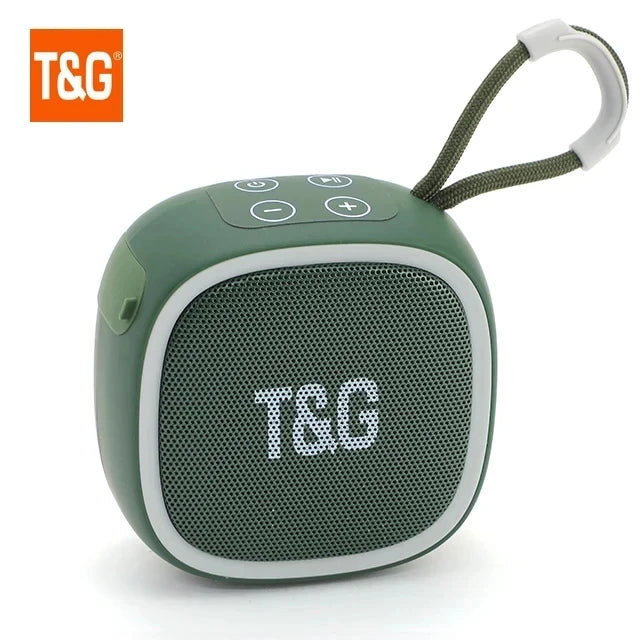 Altavoz Bluetooth inalámbrico portátil para exteriores con subwoofer y radio FM, mini altavoz con entrada auxiliar y reproducción MP3 de sonido potente.