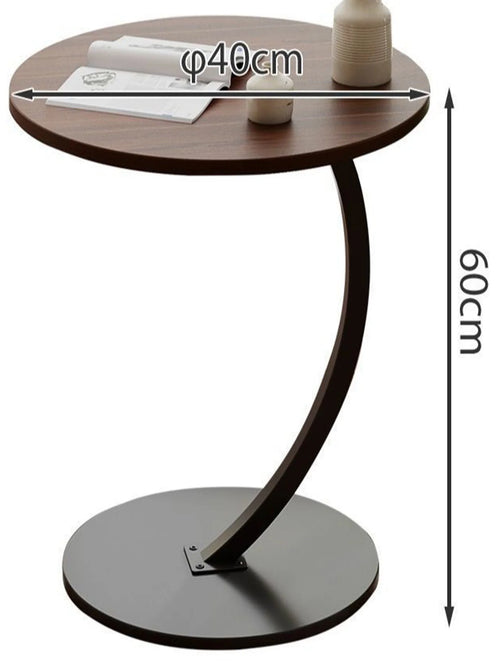Mesa auxiliar popular / Mesa de centro de estilo minimalista con estante de almacenamiento, mesa auxiliar móvil para sofá, diseño moderno y simple para dormitorio, hotel, balcón, sala de estar.