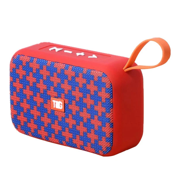 Altavoz Bluetooth inalámbrico portátil para exteriores con subwoofer y radio FM, mini altavoz con entrada auxiliar y reproducción MP3 de sonido potente.