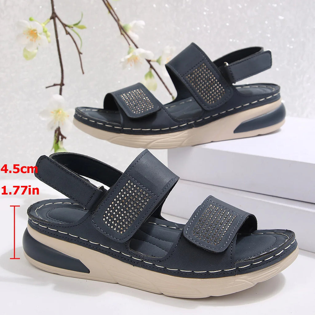 Zapatos de Talla Grande para Mujer 36-43, Sandalias de Plataforma con Punta Abierta, Antideslizantes, Casuales, para Playa, Verano 2026