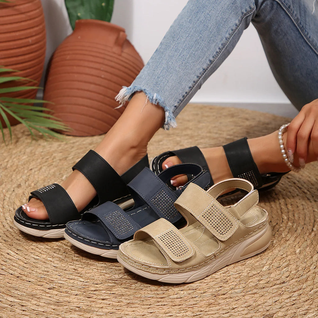 Zapatos de Talla Grande para Mujer 36-43, Sandalias de Plataforma con Punta Abierta, Antideslizantes, Casuales, para Playa, Verano 2026