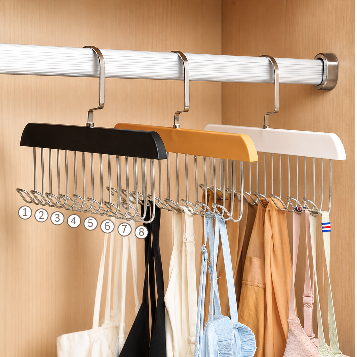 Closet360®x2 PERCHERO DE MADERA